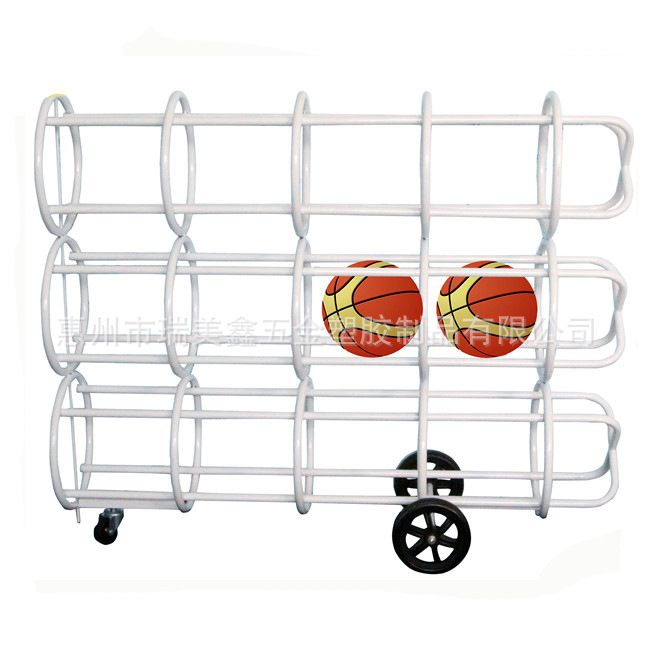 加工生产 专业定制各类五金展示架 运动器材展示架 篮球移动展架