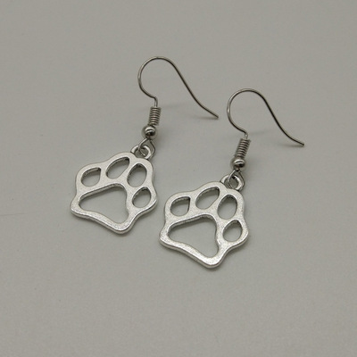 Europe and America Popular Simplicity Street beat Earrings Retro Versatile personality Punk Bear's paw Earrings Earrings wholesale