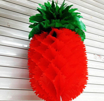 pineapple lantern fruit lantern Plastic paper lantern wholesale new year Spring Festival kindergarten decorate Small lanterns