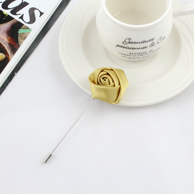Pin, brooch, cloth handmade lapel pin, European style, flowered