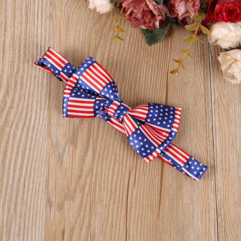 Men Bow Tie American Flag Necktie USA Union Jack British Flag Bow Tie ...