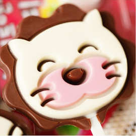 韩国进口零食品 海太猫头巧克力27g 心形情侣棒棒糖（代可可脂）