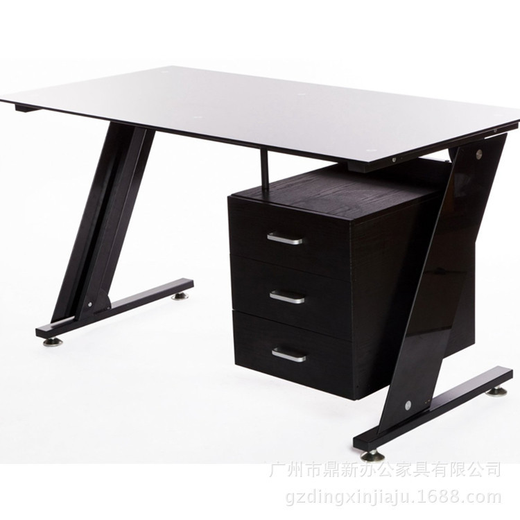 Office Furniture Casual Modern Bedroom Desk Glass Desk Computer Desk Desk Desk with Drawer Can Be Customized