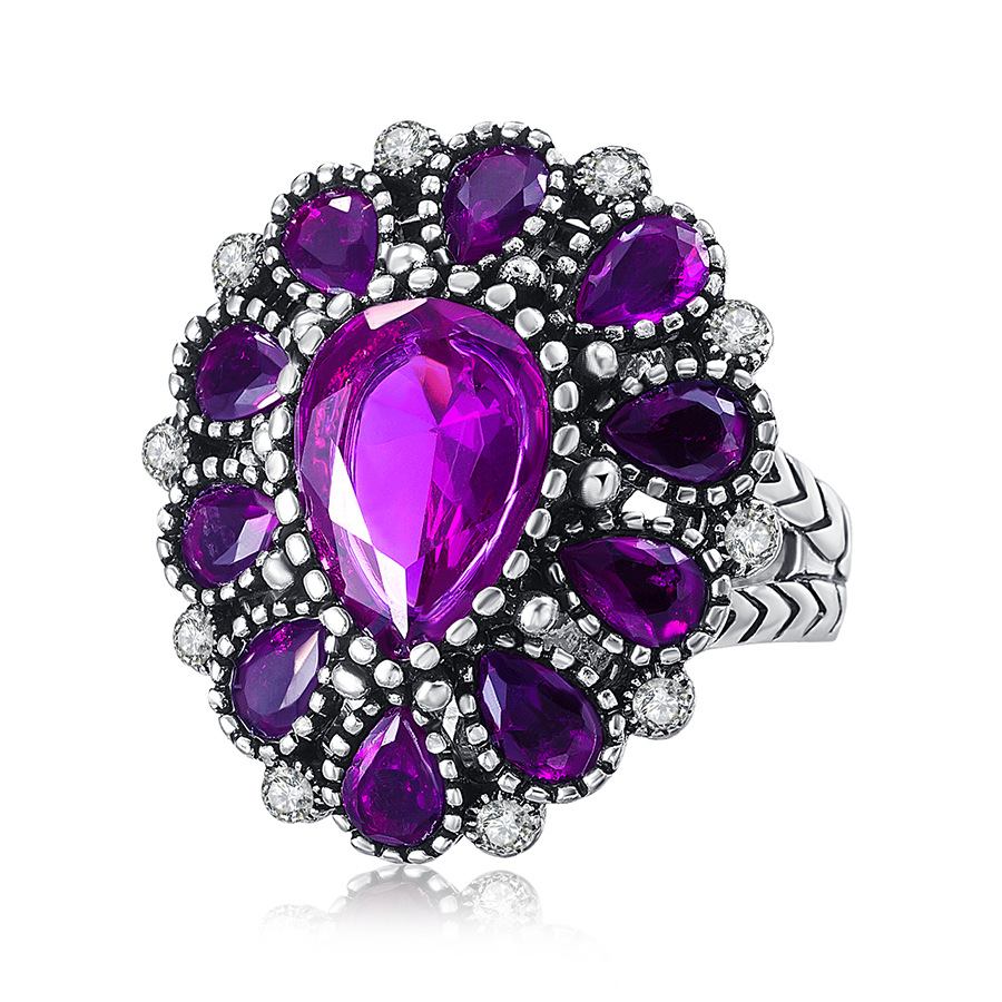 新品热卖波西米亚风镶宝石 复古女式戒指 义乌源头厂家批发A3005