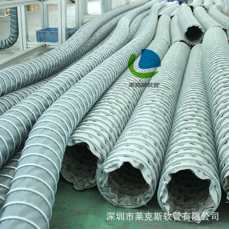 厂家直销高温软管 防火耐高温伸缩软管 高温通风管 排烟通风软管