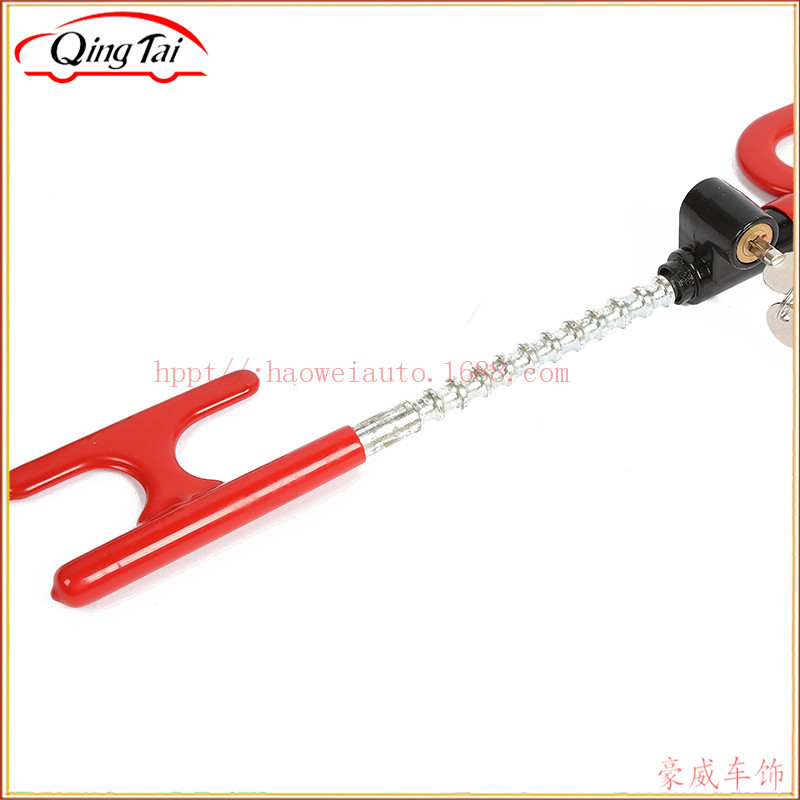 Hot-selling automotive safety products, car steering wheel locks, anti-slip and retractable anti-theft car locks, factory direct sales and wholesale detail image 7