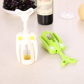 厂家直销 可定制创意红酒开瓶器启瓶器 多功能葡萄酒塑料开酒器