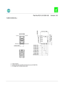 R21C-013301-00  RJ45网络滤波器 Connectors Single Port RJ45