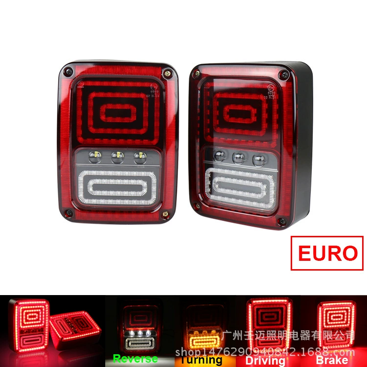 Новая модель подходит для внедорожника JEEP, светодиодные задние фонари Jeep Wrangler, тюнинговые фонари, повторная форма