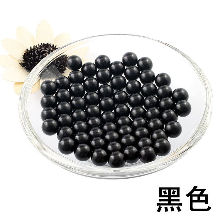 无孔整圆珍珠黑色2