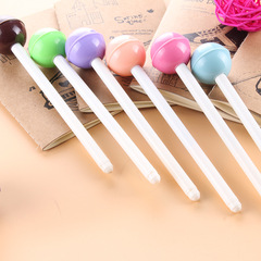 Q4 Korean stationery cute and fresh candy color black water pen lollipop gel pen personalized cute stationery gifts