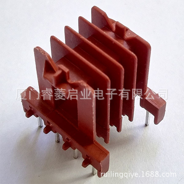 EF20 卧式 4+4 4槽 针距5.0 排距15.0 高20.5 方针0.64变压器骨架