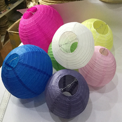 wholesale DIY manual Coloured drawing lantern blank Paper lanterns Colored paper lantern student manual lantern Paper quality lantern