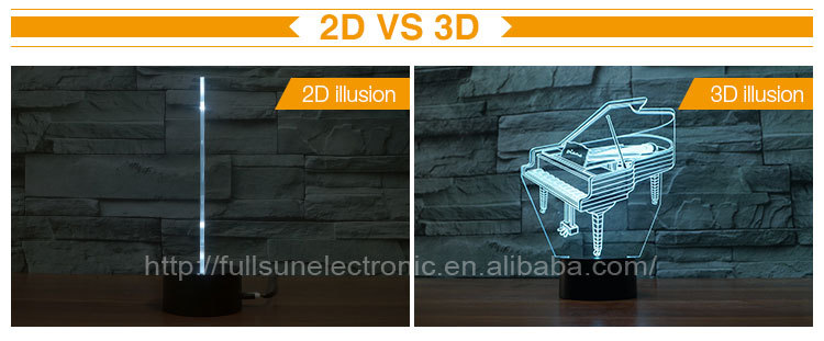 Lampe LED 3D en forme de Piano - Ref 3424161 Image 9