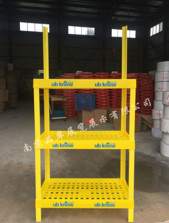 【厂商】70X35油品展示架食用油塑料陈列柜葵花籽油商超广告货架