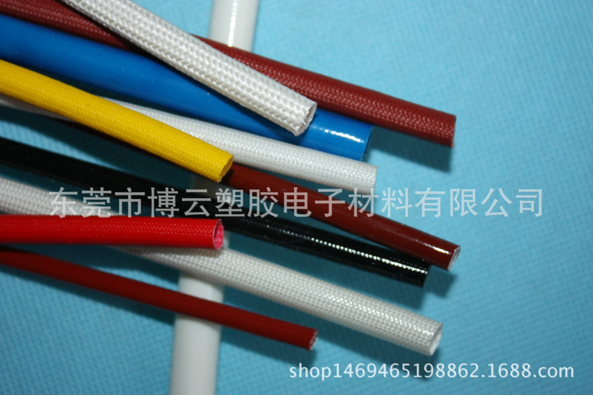 4MM黑色白色彩色硅胶管自熄管高温玻璃纤维管编制套管绝缘套管