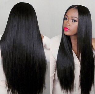 Europe and the United States black long straight hair wig, AliExpress Amazon best selling explosions manufacturers wholesale