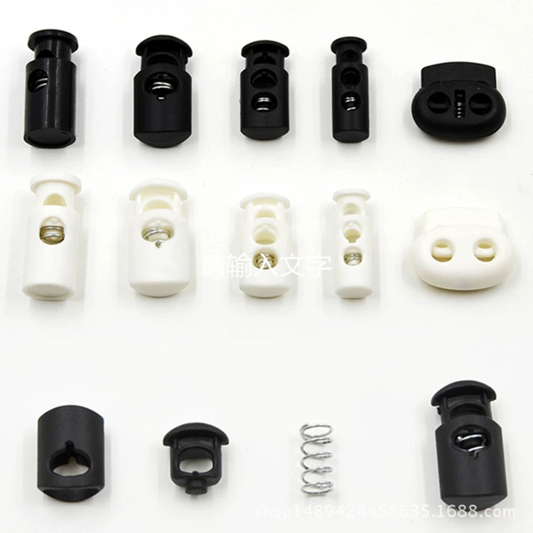 В наличии нейлоновая пружинная Пряжка пластиковая пряжка для веревки Пряжка для носа свиньи двойное отверстие пружинная Пряжка для бюстгальтера PA пружинная пряжка