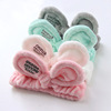 Cute hairgrip for face washing with bow, headband, face mask, scarf, hair accessory, Korean style