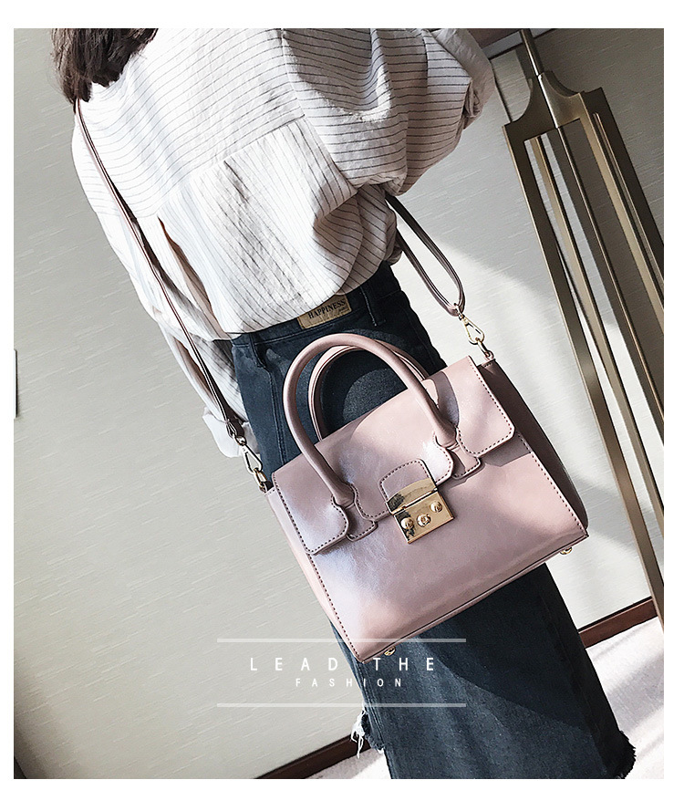Korean version PUfashion bag (brown)NHPB0223-brown