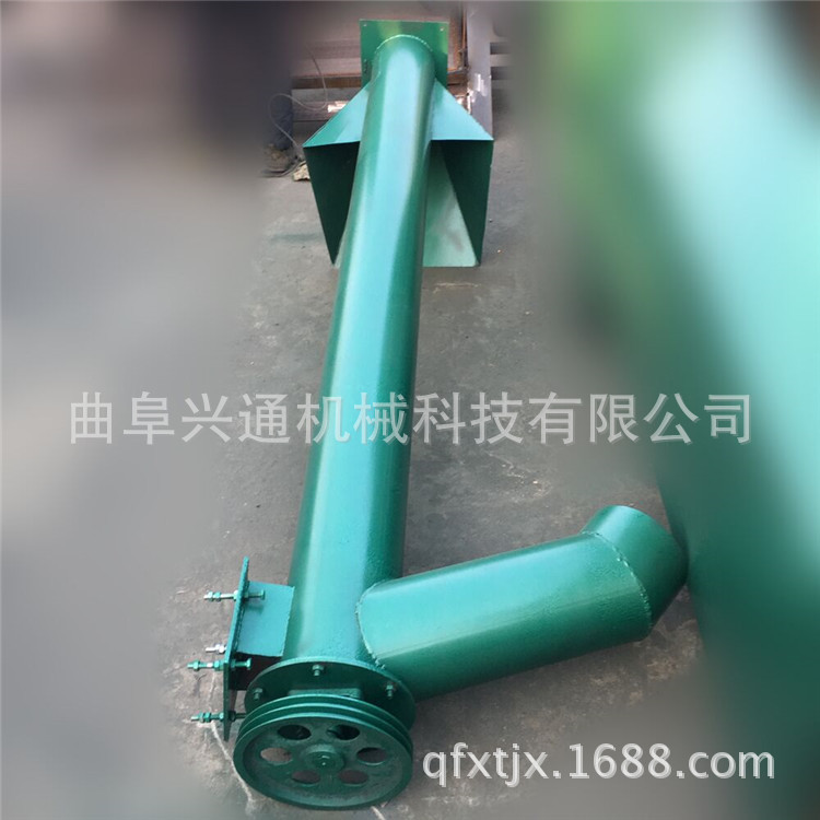 不锈钢螺旋上料机 大管径粉剂用螺旋提升机 麦子装车提升机