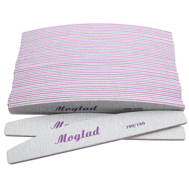 Exclusivo transfronterizo para marcas independientes 100/180 medio mes lima de uñas gris puede ser autorizado para AliExpress