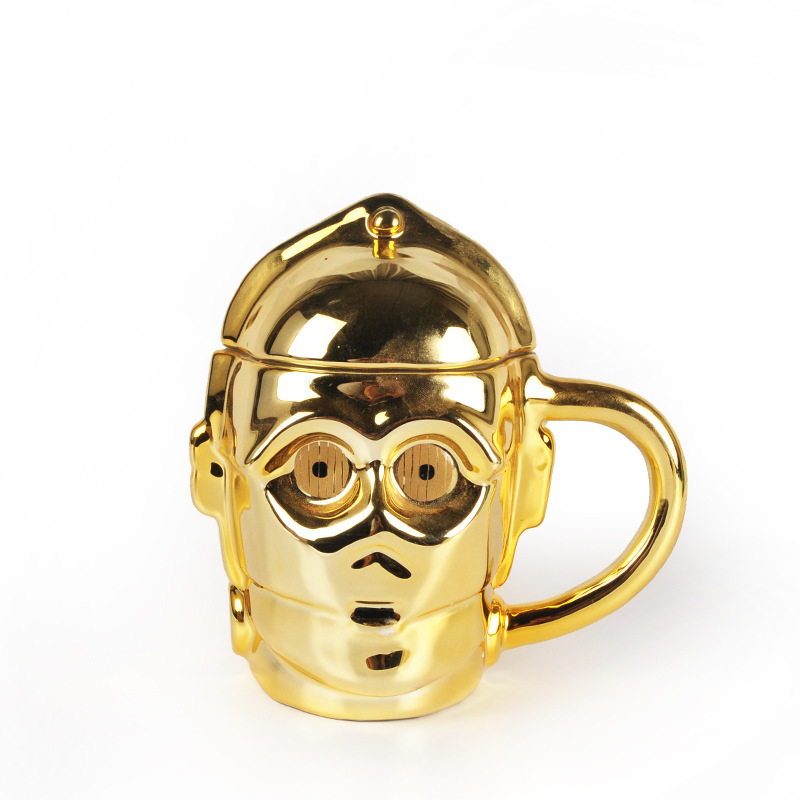 Ceramic Star Wars Mug Robot Mug 3D Cartoon Shape Cup Star Wars Water Cup Coffee Cup