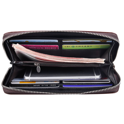 New Men's Long Wallet Wallet Business Casual Multifunctional Men's Handbag Wallet Wholesale Source