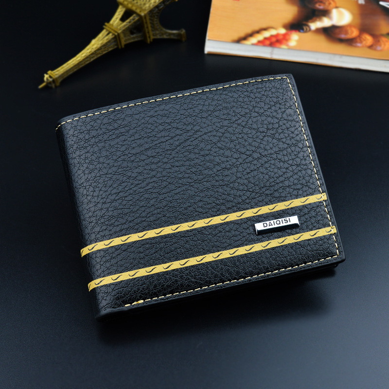 new pattern Wallets have cash less than that is registered in the accounts Youth business affairs Wallet Simplicity Cross section Japan and South Korea Multi-bit cards ultrathin student Wallet