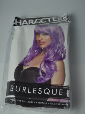 Peluca popular de estilo europeo y americano cos/fiesta fiesta fiesta de vacaciones casco fábrica cabello liso