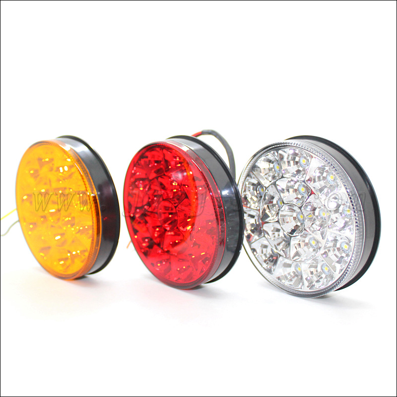 12V 24V Car Truck High Brightness LED Flash Brake Bulb Rear Fog Light DriVing Tail Light 4inch