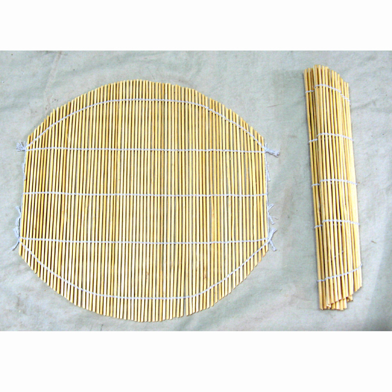 55502 Steamer steamer mat natural Longti Round bamboo Bamboo steamed curtain Steamed buns food Cushion