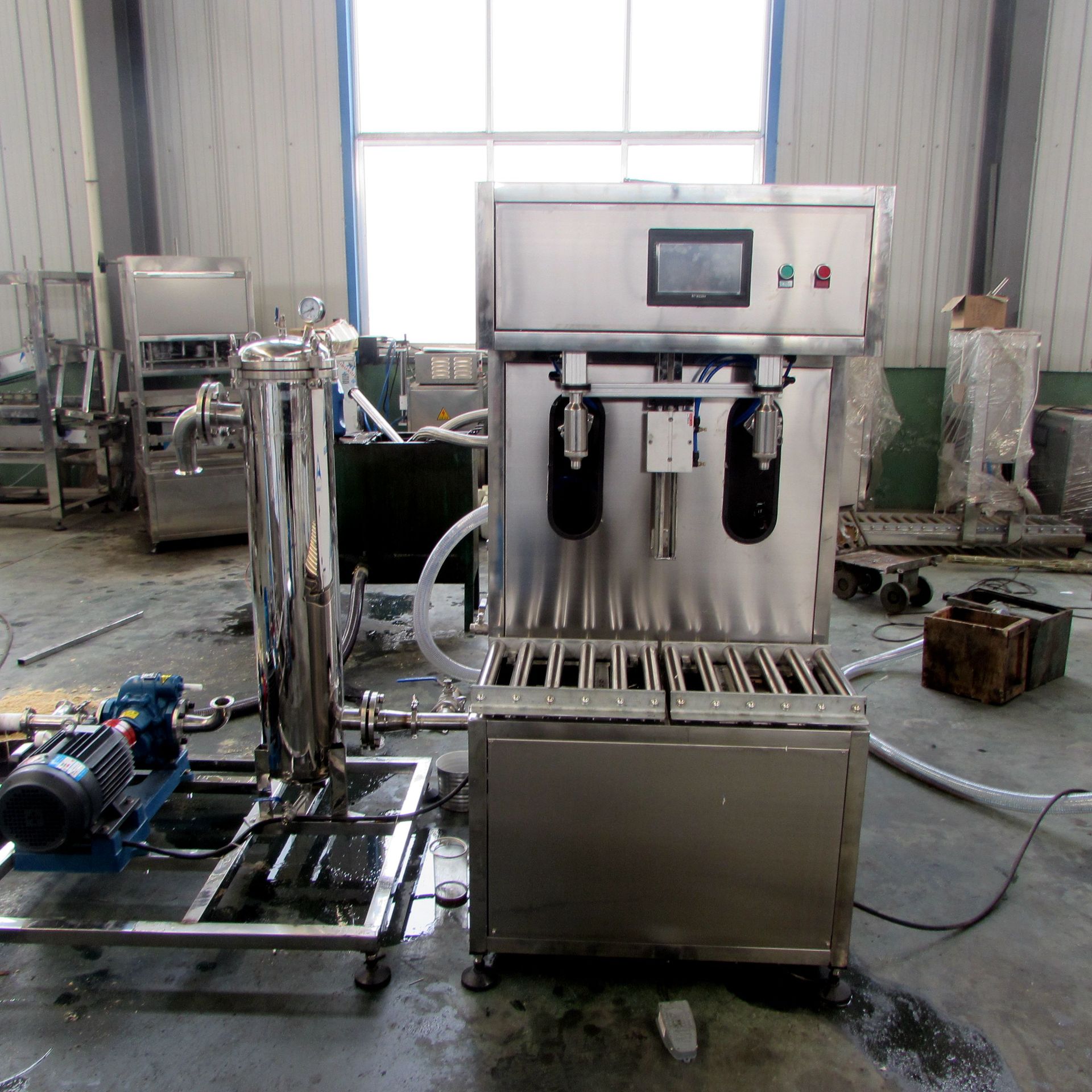 供应半自动2头称重式式液体定量灌装机 润滑油机油齿轮油灌装设备