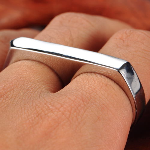 20g Weight Rings Classification 1 Piece Quantity Street Occasion Titanium Steel Material Geometric Pattern Men's Gender Polishing, Plating Design Hip-Hop, Punk Style Hip-hop Punk Geometric Titanium Steel Polishing Plating Men's Rings 11