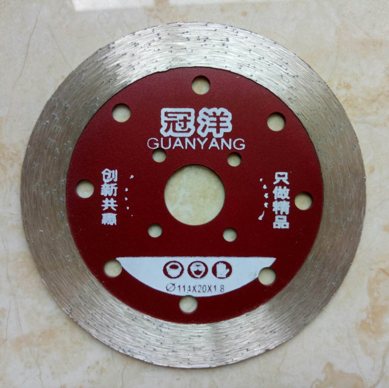 114金刚石圆锯片厂家直销石材雕刻云石片角磨机切割片刀石材专用