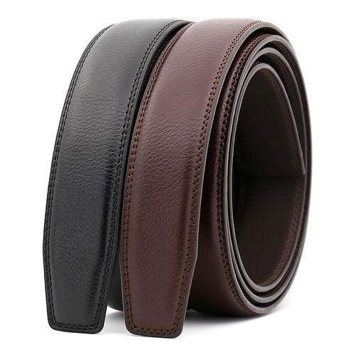 Men's automatic leather belt with new business-style cowhide strap, 3.1CM wide, LY3300