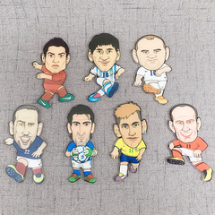 Football star themed home best-selling accessories fridge magnet Messi Ronaldo Rooney wholesale