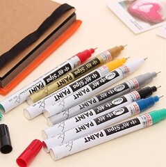 Zhongbai paint pen 0.7mm tire pen small touch-up pen metal pen car DIY edge drawing pen