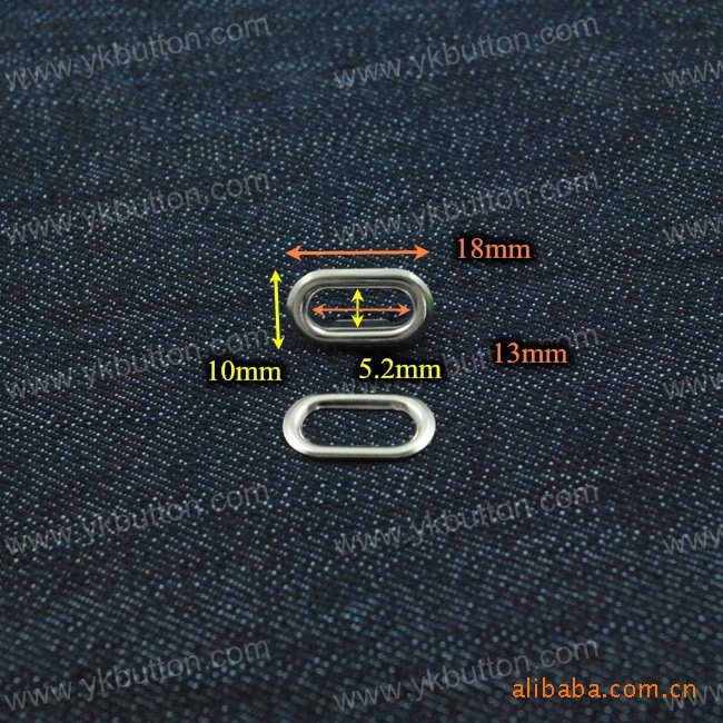 铜质椭圆汽眼内孔13*5.2mm[EV010]