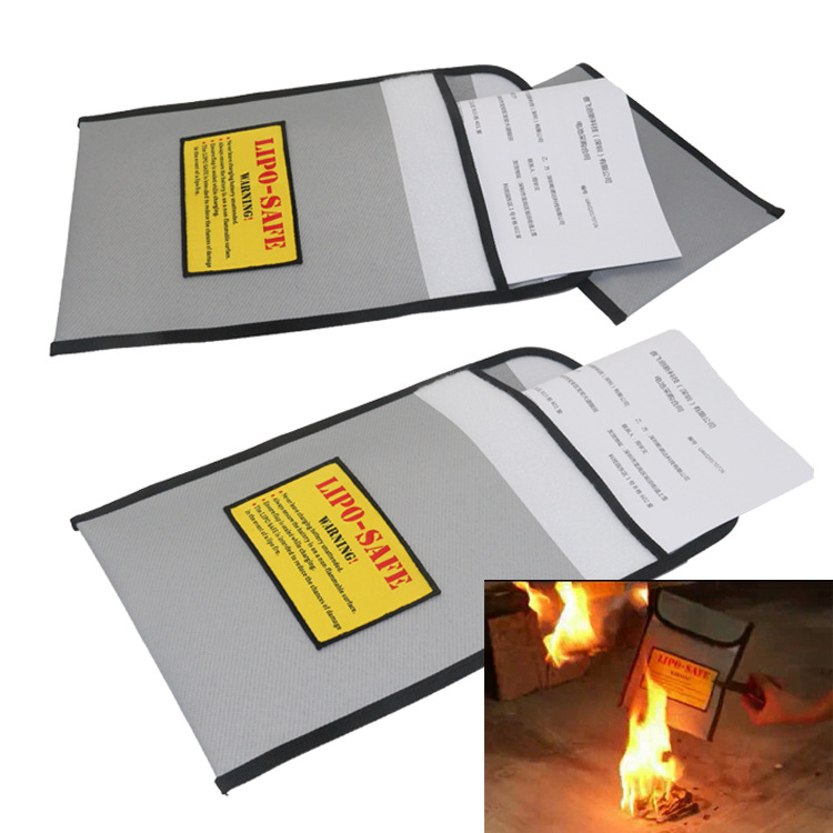 防水防火文件袋办公用品收纳档案袋锂电池防火防爆袋保护袋