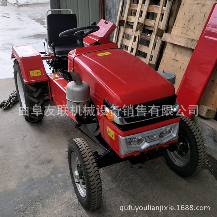 友联28马力四轮旋耕机 小型四轮田园旋耕机 果园四轮微耕机9