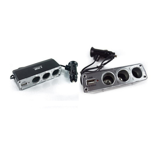 Factory direct sales car cigarette lighter 12/24V universal car one minute three cigarette lighter car cigarette lighter