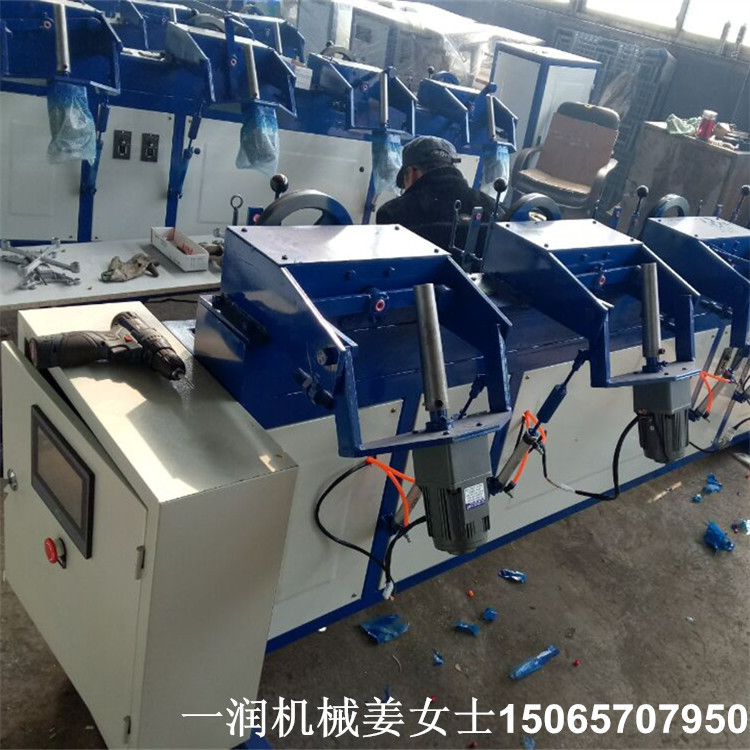 一润牌PLC控制计重型4头卷线绕球机 多锭打球打团设备 打球缠球机