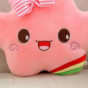 卡通可爱彩色云朵抱枕公仔毛绒玩宝贝安抚枕头陪睡玩偶定做公仔