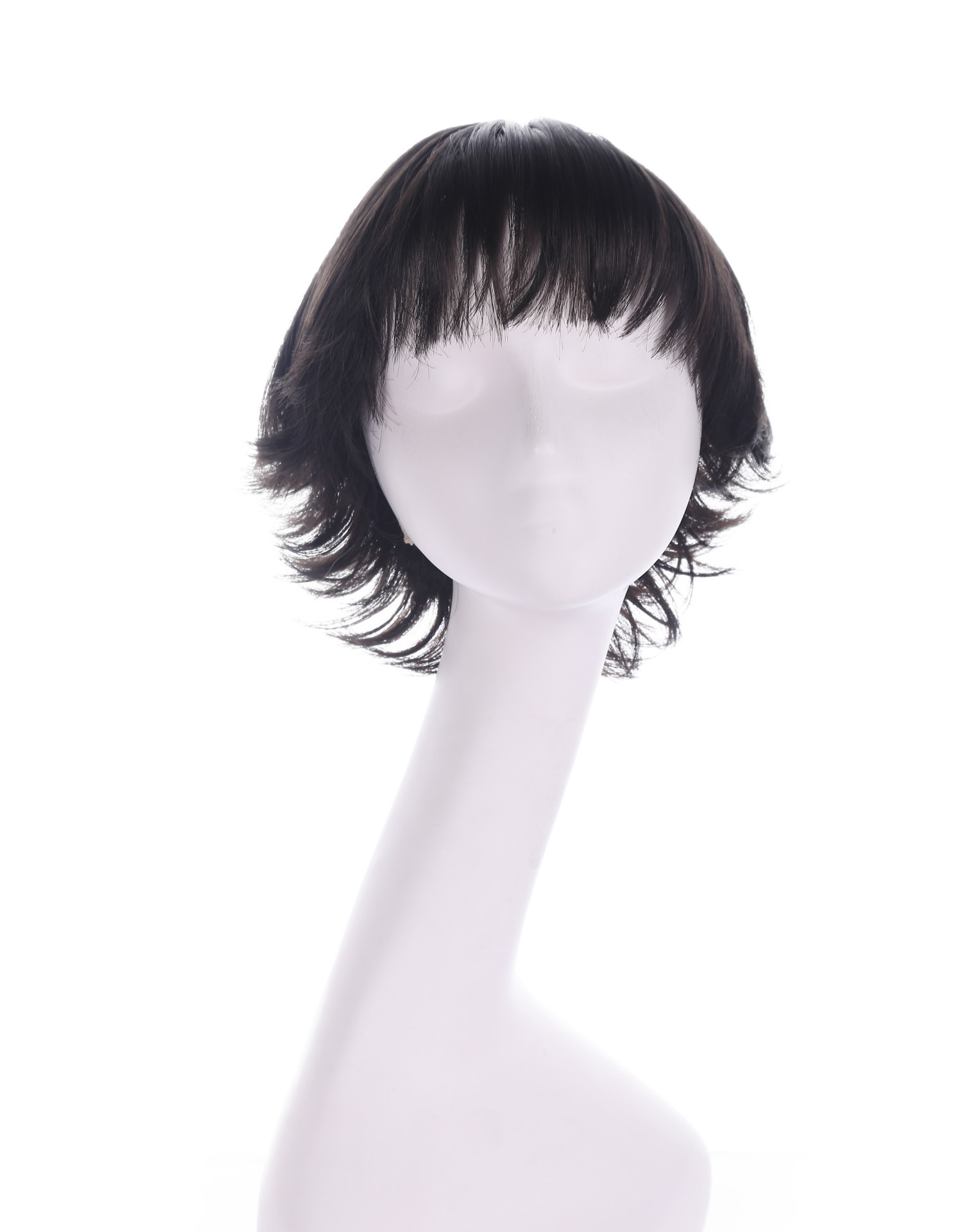 Nueva moda europea y americana sexy dama desordenada pelucas pelo corto