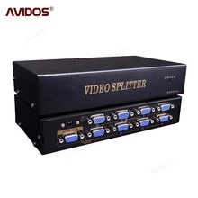 VGA分配器一分八分屏器高清视频1进8出 vga splitter 分频器