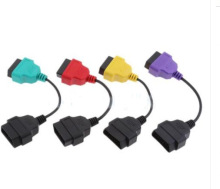 FOR Fiat Ecu Scan Adaptors 4pcs/set四色转接线 连接线