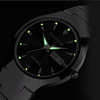 Fashionable men's watch, men's quartz calendar for leisure, city style, Tungsten steel, wholesale