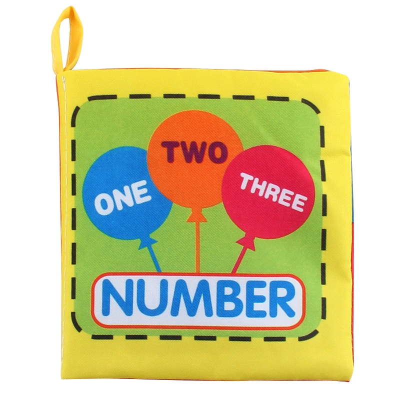 Three dimensional cloth book, digital cognitive toy, early education, English