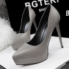 European and American fashion simple sexy thin thin heel super high heel shoes shallow mouth pointed platform women’s si